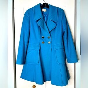 Laundry by Shelli Segal Blue Wool Coat